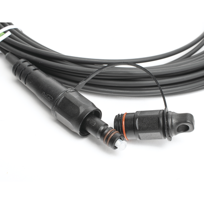 Jumper de Fibra Óptica, conector SC/APC - conexión a caja FDP460, redondo, 10 metros, forro 3 mm, G657A2, negro - Image 3