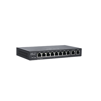 Router Balanceador PoE Cloud 10 puertos gigabit (8 puertos PoE), soporta 4x WAN configurables, hasta 200 clientes con desempeño de 600 Mbps asimétricos - Image 2